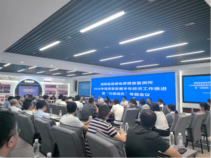 对标对表抓落实 从严从细促提升——湖南省地质院所属遥感所召开2025年高质量发展半年经济工作推进暨“化债减负”专题会议